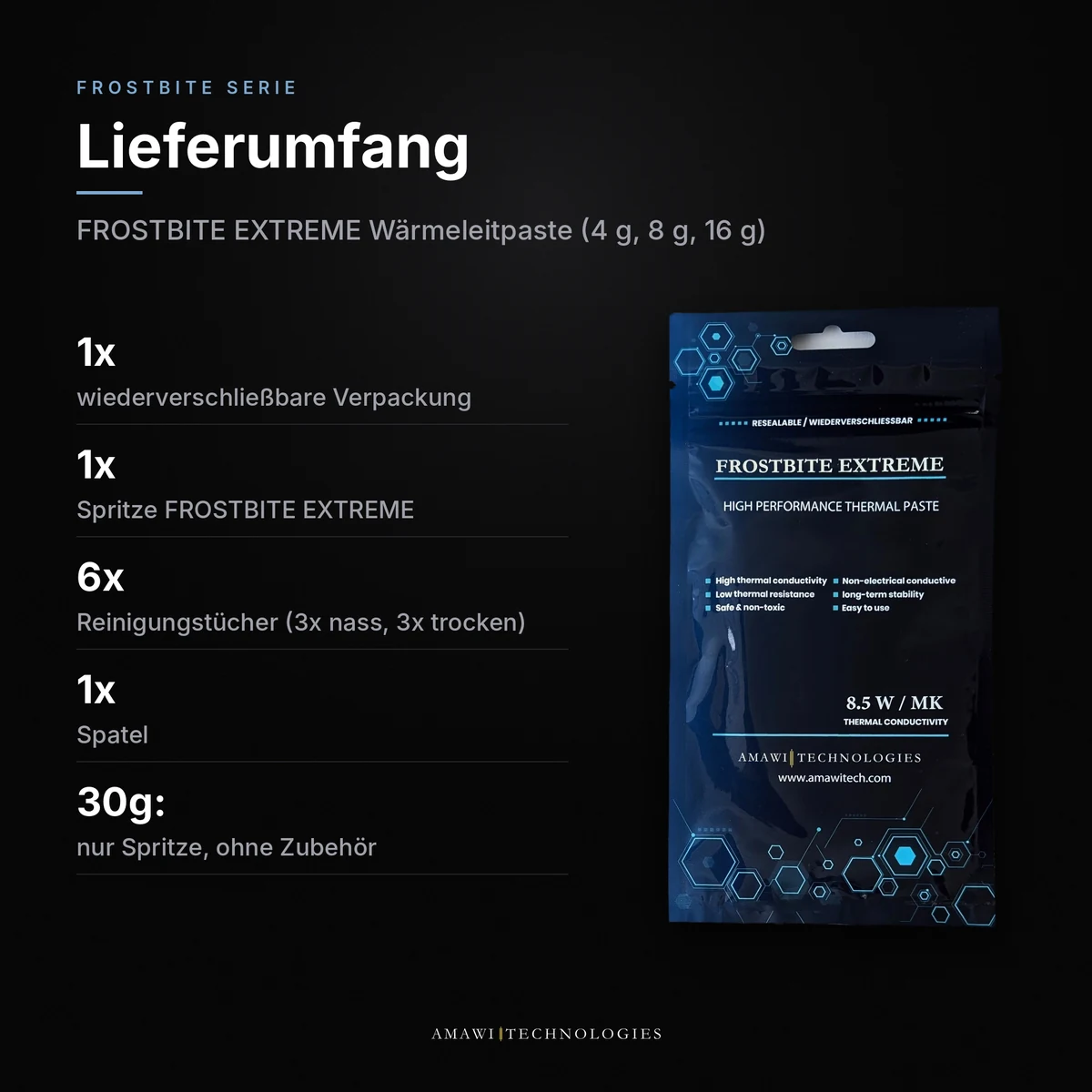 Frostbite Extreme – Wärmeleitpaste für extreme Temperaturen | 8,5 W/mK thumbnail 3