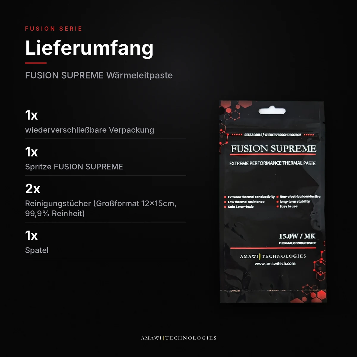 Fusion Supreme Wärmeleitpaste – 15 W/mK thumbnail 4