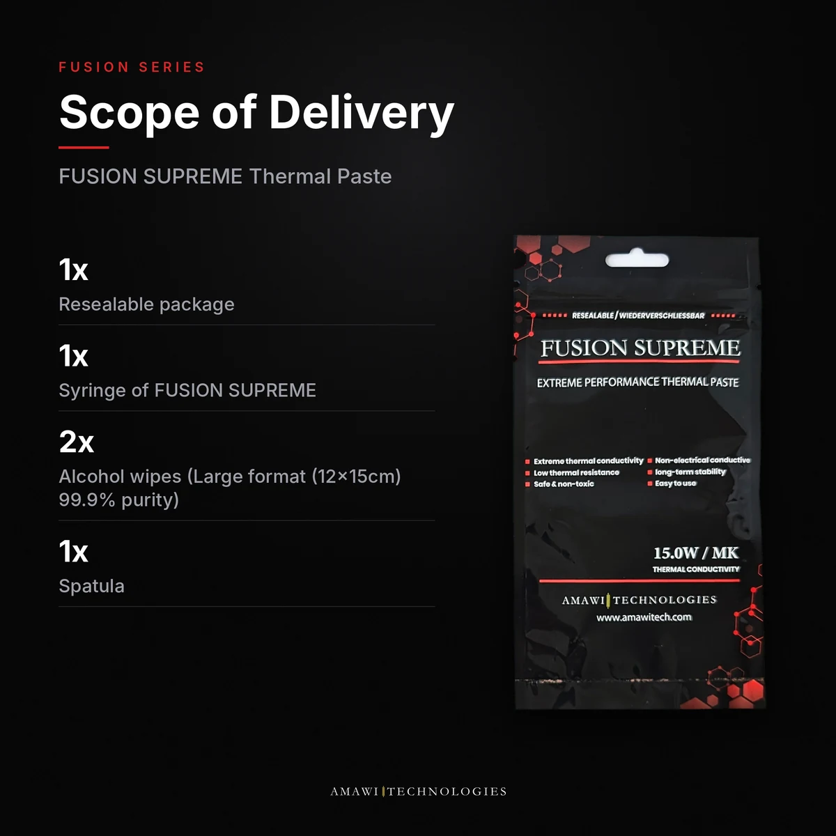 Fusion Supreme Thermal Paste – 15 W/mK thumbnail 4