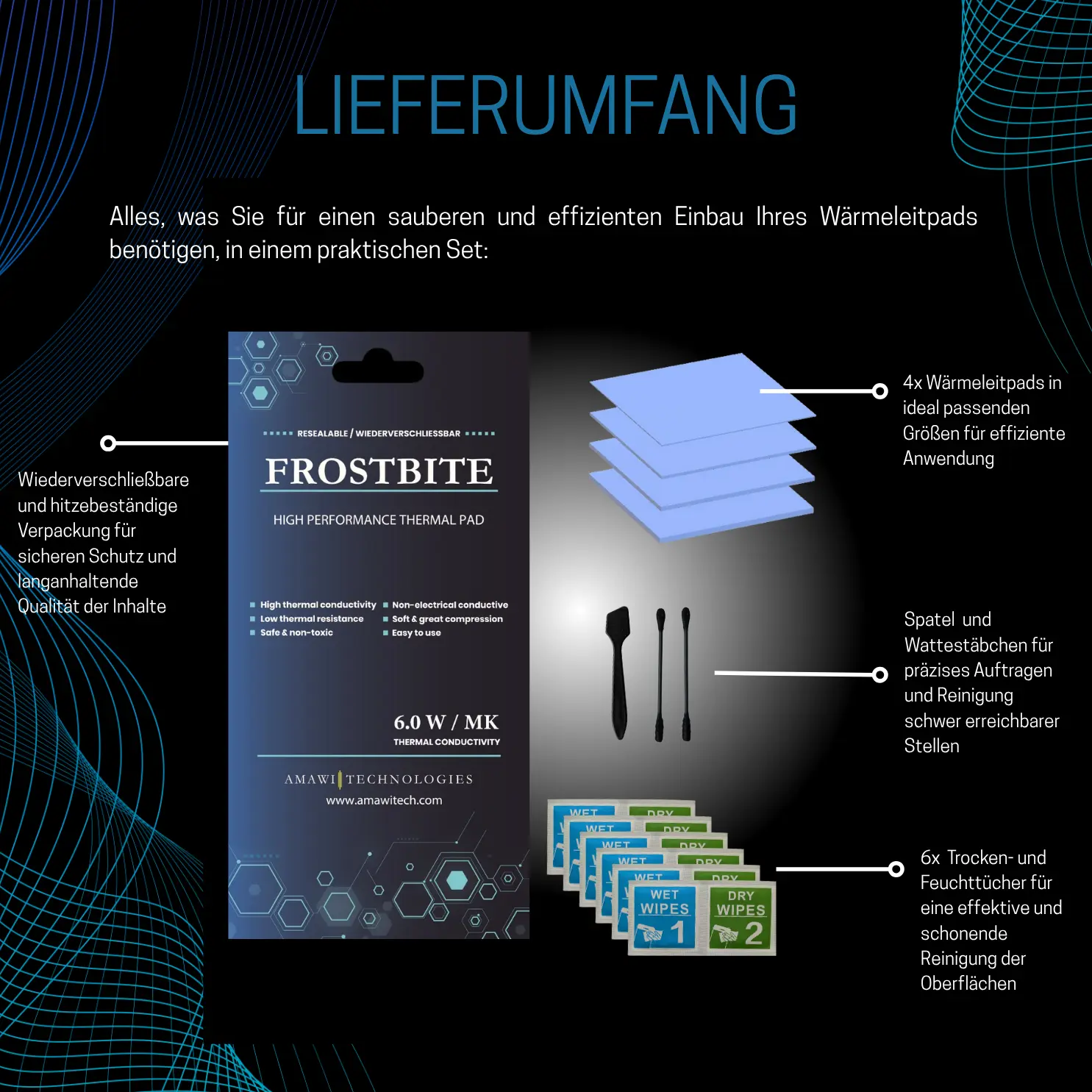 Frostbite Wärmeleitpad – 6 W/mK thumbnail 5